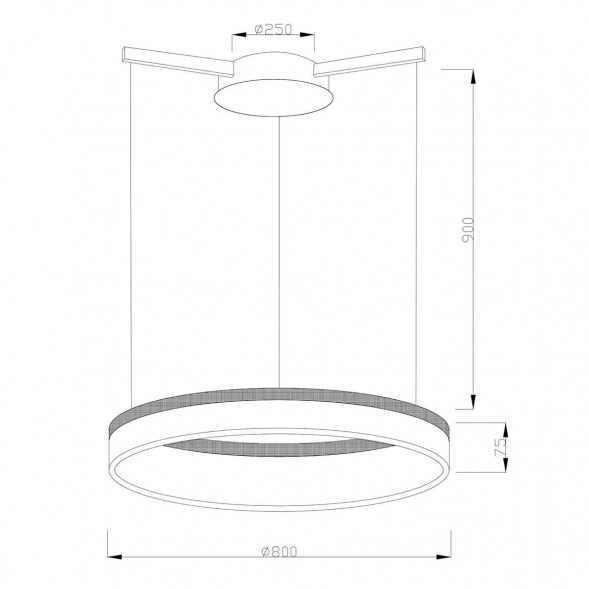 Подвесной светодиодный светильник Moderli Via V1723-PL