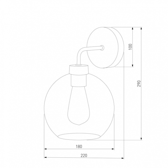 Бра TK Lighting 4019 Bari Graphite