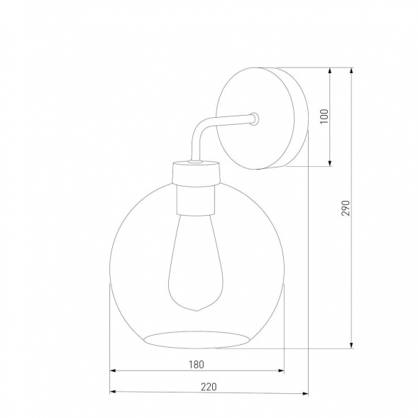 Бра TK Lighting 4019 Bari Graphite