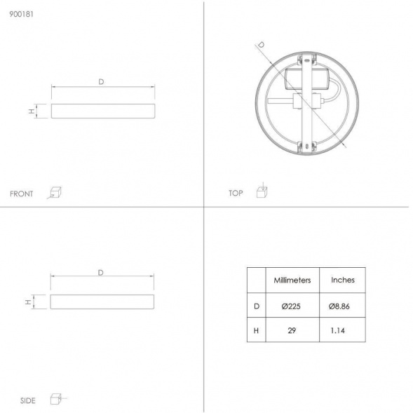 Настенно-потолочный светодиодный светильник Eglo FUEVA 5 900181