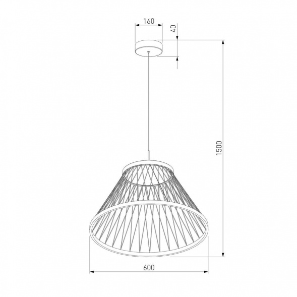 Подвесной светодиодный светильник Eurosvet Cesta 40017/1 LED коричневый