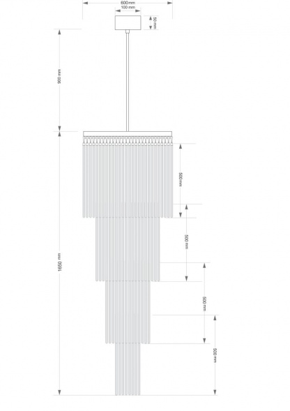 Подвесной светильник KUTEK FILAGO FIL-ZW-13(P)600/500