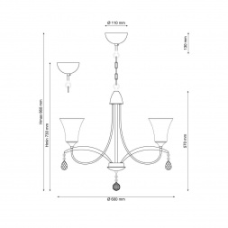 Подвесная люстра Lucia Tucci Rimini 101.5