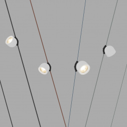 Трековый светодиодный светильник Denkirs Belty Spot DK5541-WH+BK