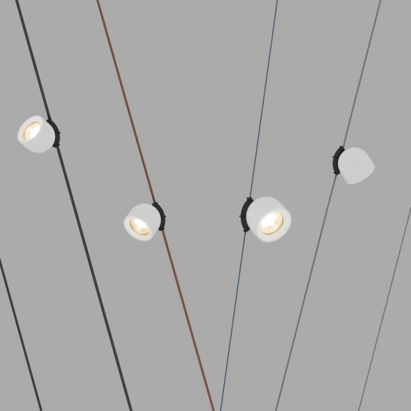 Трековый светодиодный светильник Denkirs Belty Spot DK5541-WH+BK