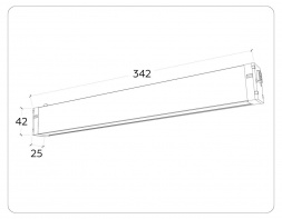 Трековый светодиодный светильник Ambrella Light Track System Magnetic 220V GL1272