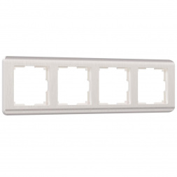 Рамка на 4 поста Werkel Stream перламутровый W0042113 4690389162503