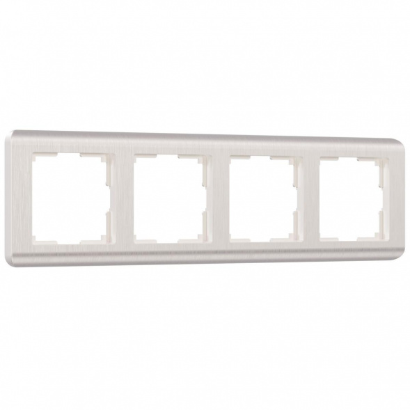 Рамка на 4 поста Werkel Stream перламутровый W0042113 4690389162503
