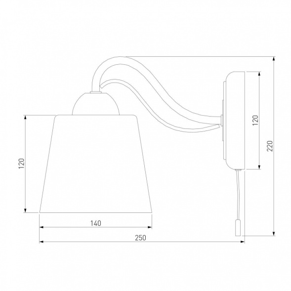 Бра Eurosvet Betty 70062/1 белый