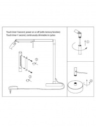 Настольная лампа Lucide Bergamo-led 12619/06/31