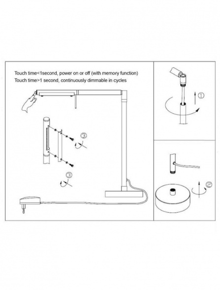 Настольная лампа Lucide Bergamo-led 12619/06/31