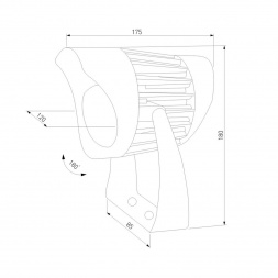 Ландшафтный светодиодный светильник Elektrostandard Landscape 35186/S a069768