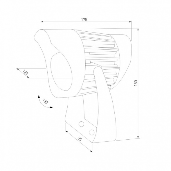 Ландшафтный светодиодный светильник Elektrostandard Landscape 35186/S a069768