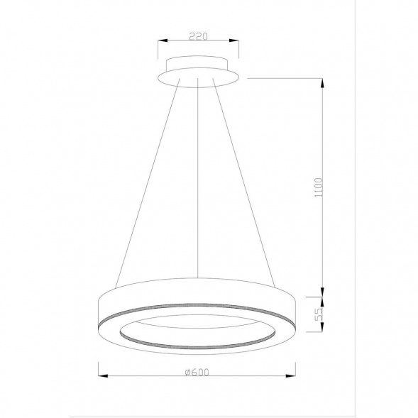 Подвесной светодиодный светильник Moderli Viso V1771-PL
