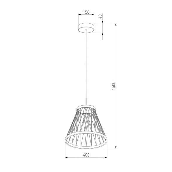 Подвесной светодиодный светильник Eurosvet Cesta 40016/1 LED коричневый