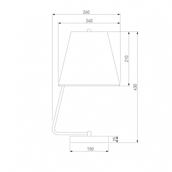 Настольная лампа Eurosvet Amaretto 01165/1 хром