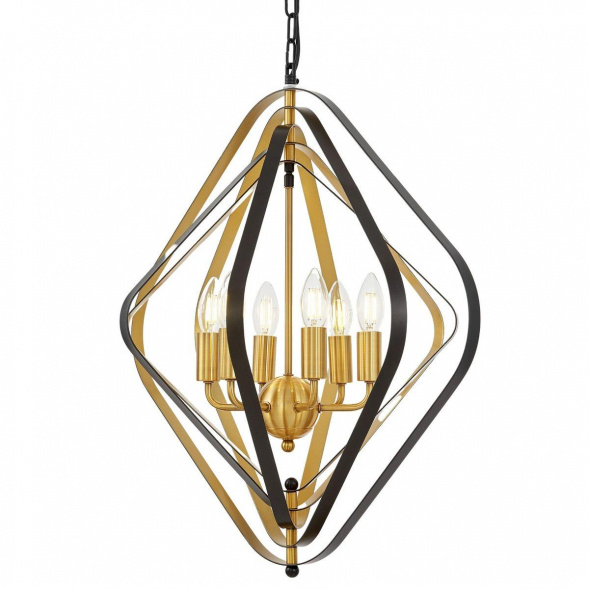 Подвесная люстра Lumina Deco Crulia LDP 8005-6 BK+MD