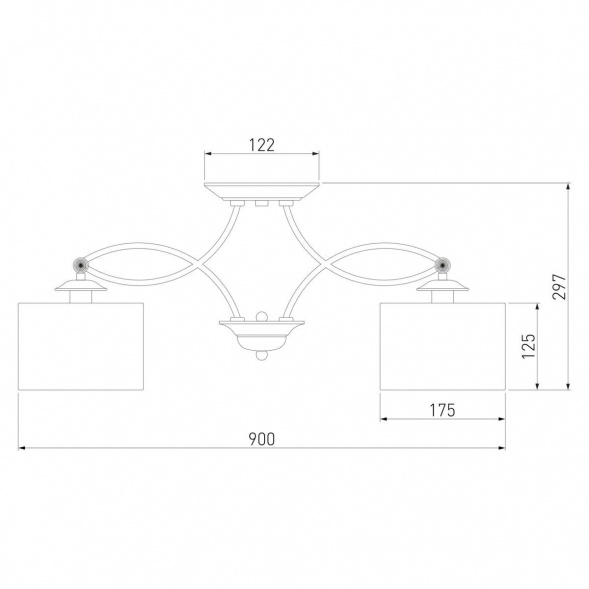 Потолочная люстра Eurosvet Fabiola 60124/8 хром Smart