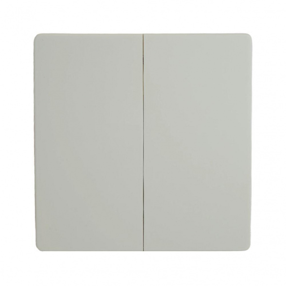 Выключатель двухклавишный беспроводной Feron Smart белый TM92 51021