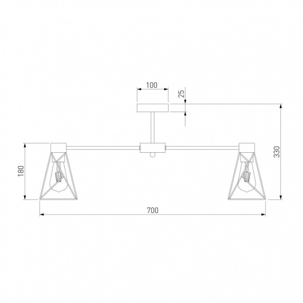 Потолочная люстра Eurosvet Trappola 70107/8 белый