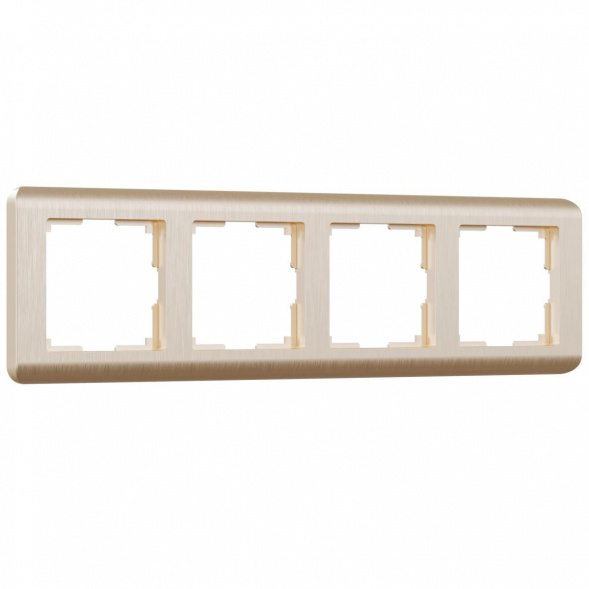 Рамка на 4 поста Werkel Stream шампань W0042111 4690389162497