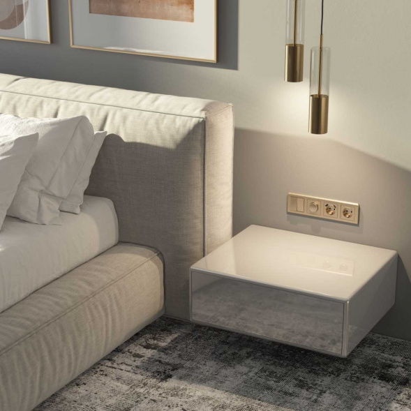 Рамка на 4 поста Werkel Stream шампань W0042111 4690389162497