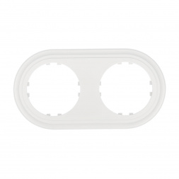 Рамка LK Studio 2-постовая круглая (белый) Vintage-Classic 889204-1