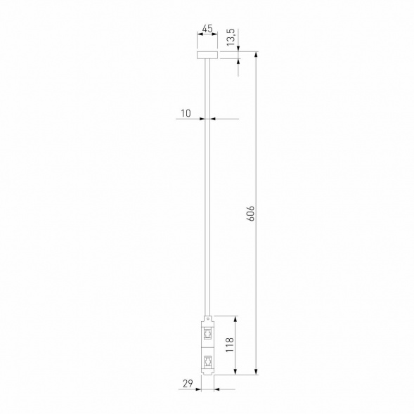 Декоративная стойка двойная Elektrostandard Esthetic Magnetic 85150/00 a065446
