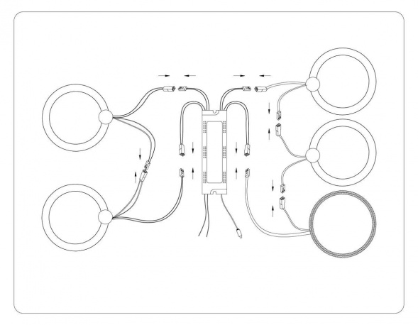 Потолочная светодиодная люстра Ambrella light Acrylica Original FA3808