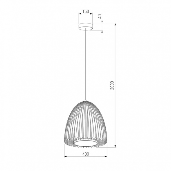 Подвесной светодиодный светильник Eurosvet Comodita 40010/1 LED черный