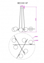 Подвесная люстра MyFar Ilana MR2160-6P