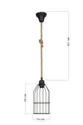 Подвесной светильник Toplight Alfreda TL1601H-01BK